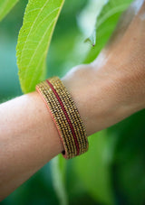 Bracelet Aari Burgundy MILLE et CLAIRE