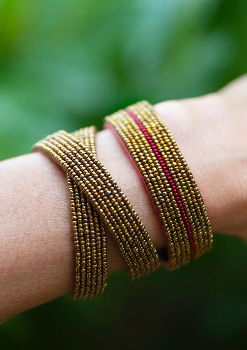 Bracelet Aari Burgundy MILLE et CLAIRE