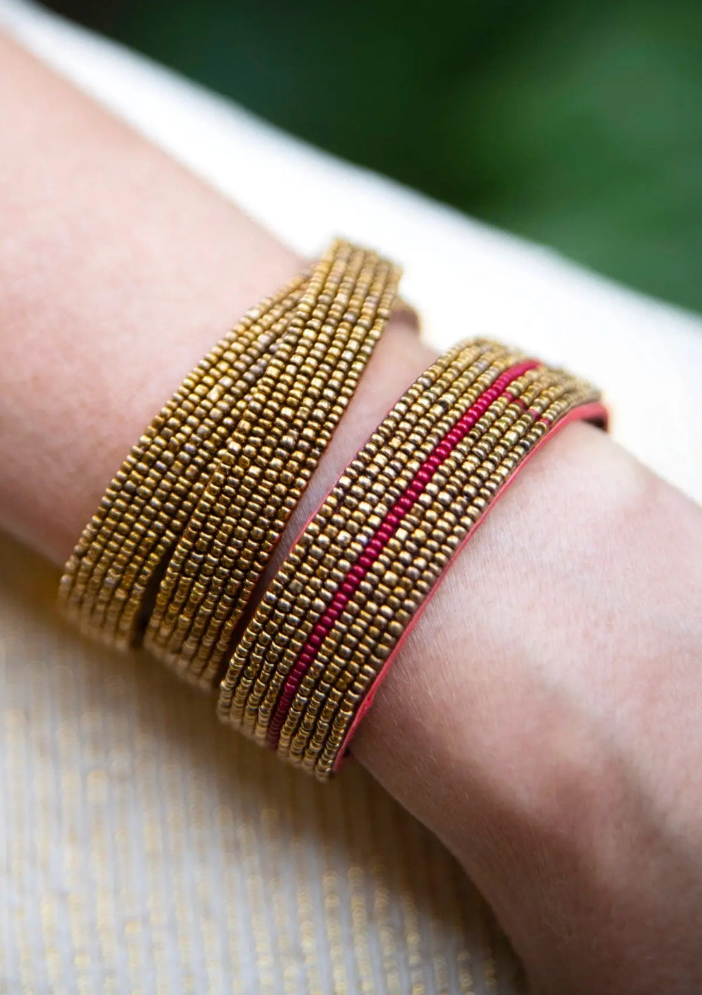 Bracelet Aari Burgundy MILLE et CLAIRE