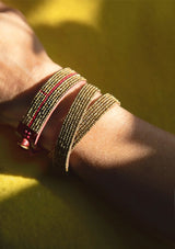 Bracelet Aari Burgundy MILLE et CLAIRE