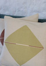 Coussin Origami Olive MILLE et CLAIRE