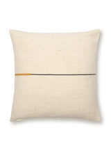 Coussin Séma Ocre Ligne Noire MILLE et CLAIRE