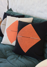 Coussin Origami Corail Black