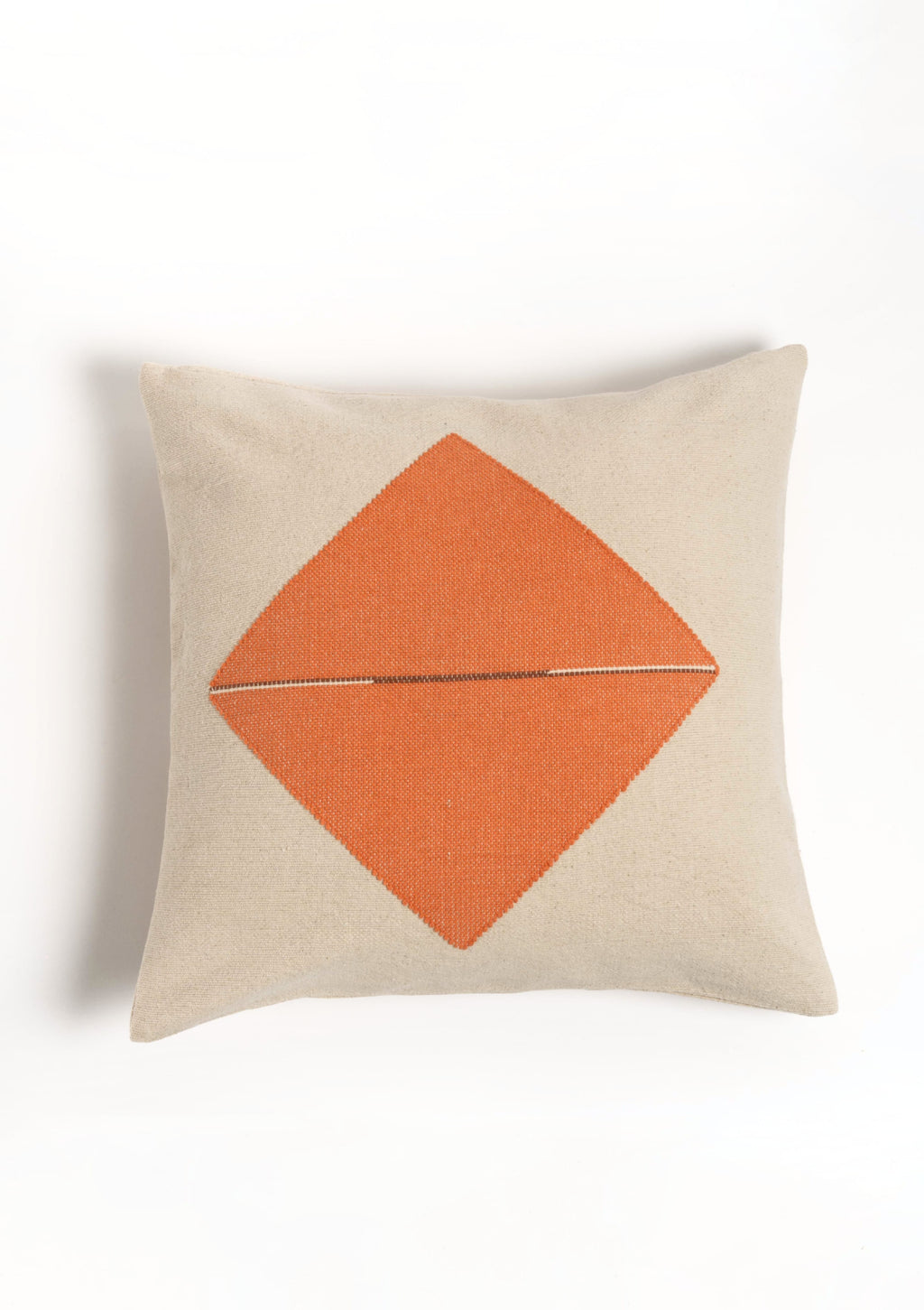 Coussin Origami Corail Off-White