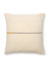 Coussin Séma Ocre Ligne Noire